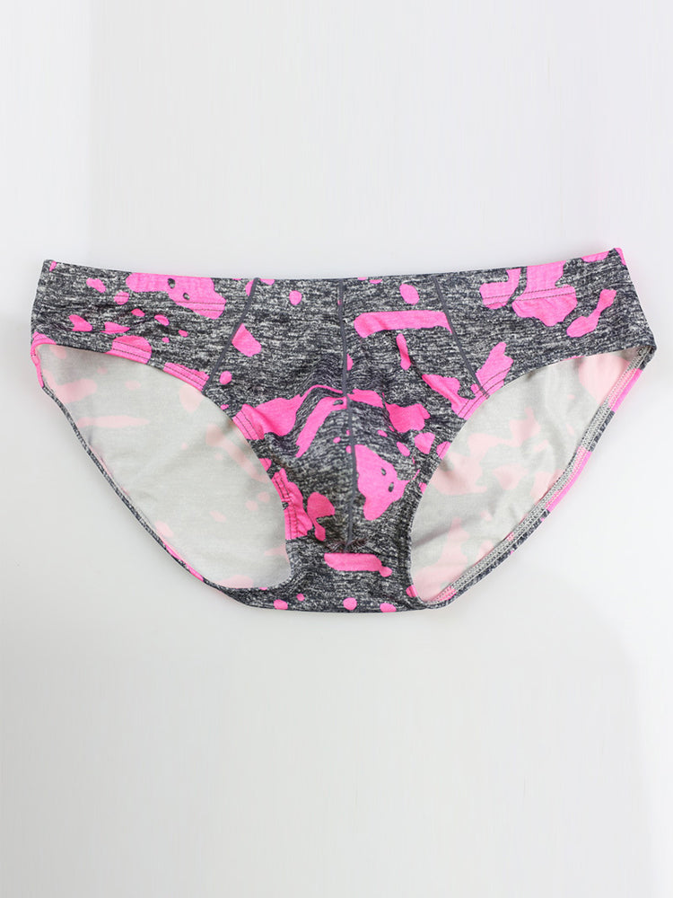 2 Pack Men's Camo Print U-Pouch Briefs
