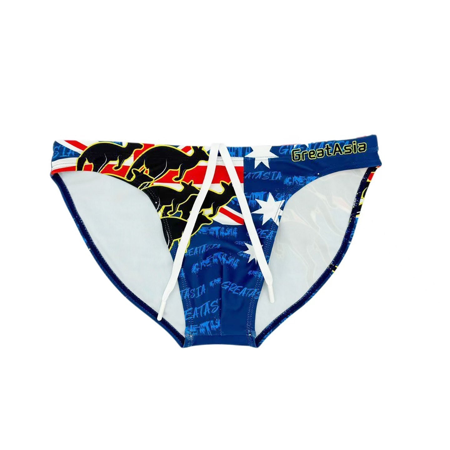 Men's Low-Rise Narrow-Side Printed Swim Briefs – 2026 Season