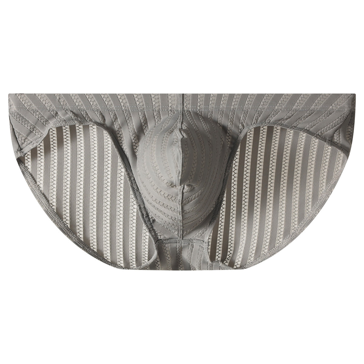 Solid Color Striped Sexy Large Pocket Briefs