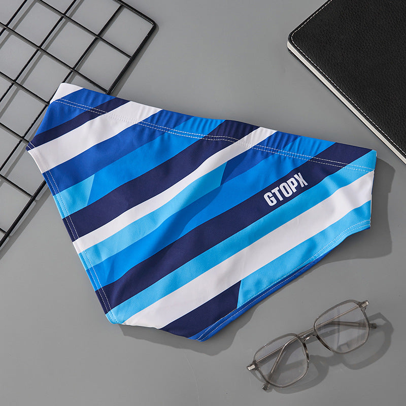 Low-Rise Beach Quick-Dry Triangle Swim Trunks