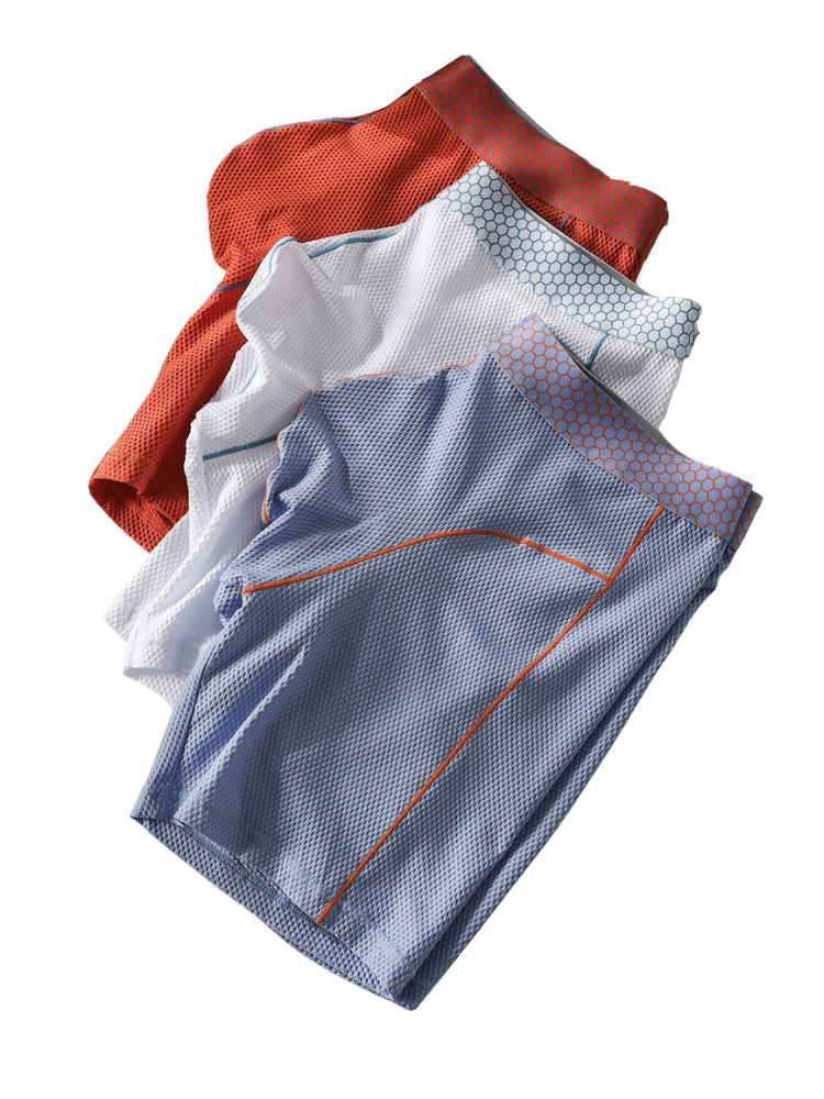 3 Pack Men's Mid-Rise Sporty Cut Full Coverage Anti-Chafing Odor-Control Midway Briefs
