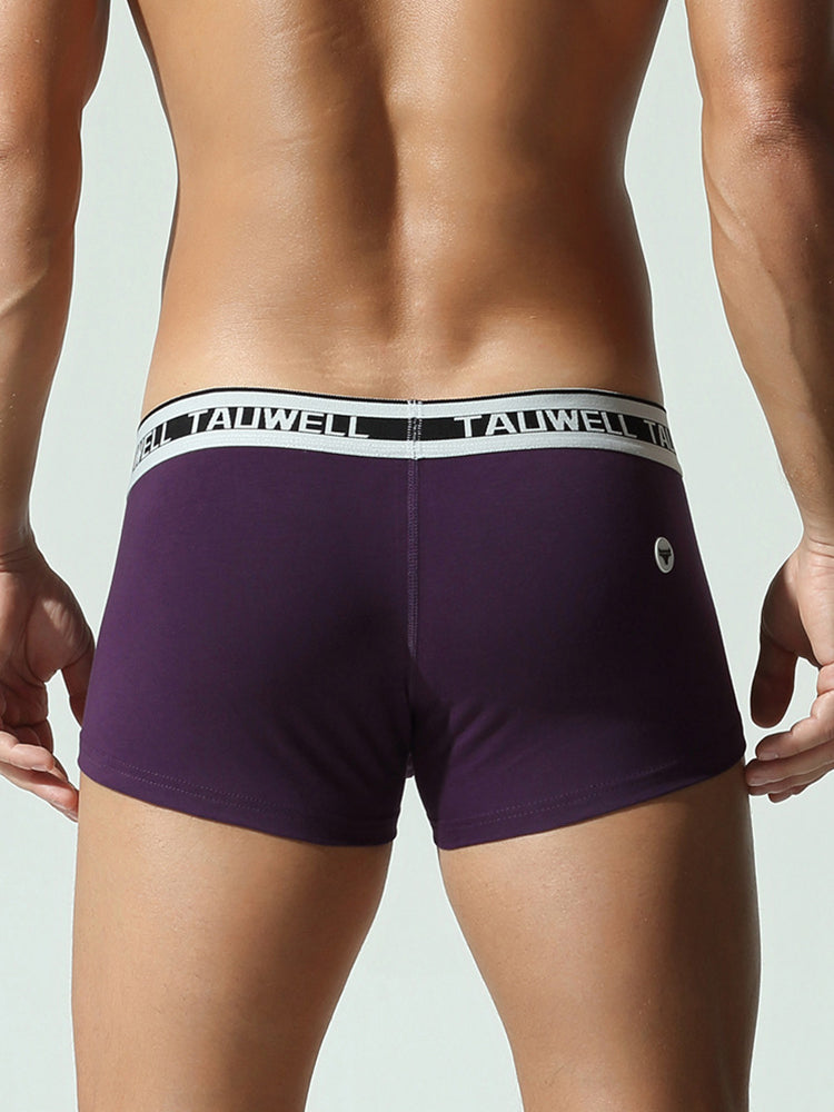 2 Pack Men's Ultra-Soft Breathable Cotton Supportive Fit Sporty Cut Comfy Trunks