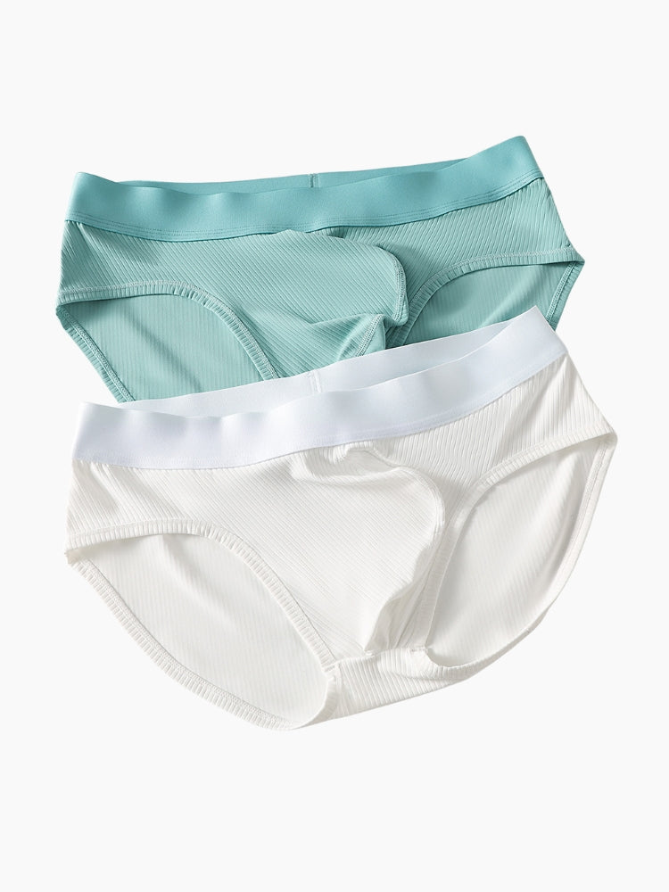 3 Pack Men's Solid Color Large U-Pouch Sporty Cut Odor-Resistant Soft Briefs