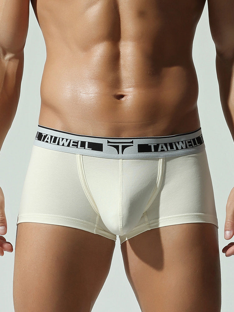 2 Pack Men's Ultra-Soft Breathable Cotton Supportive Fit Sporty Cut Comfy Trunks