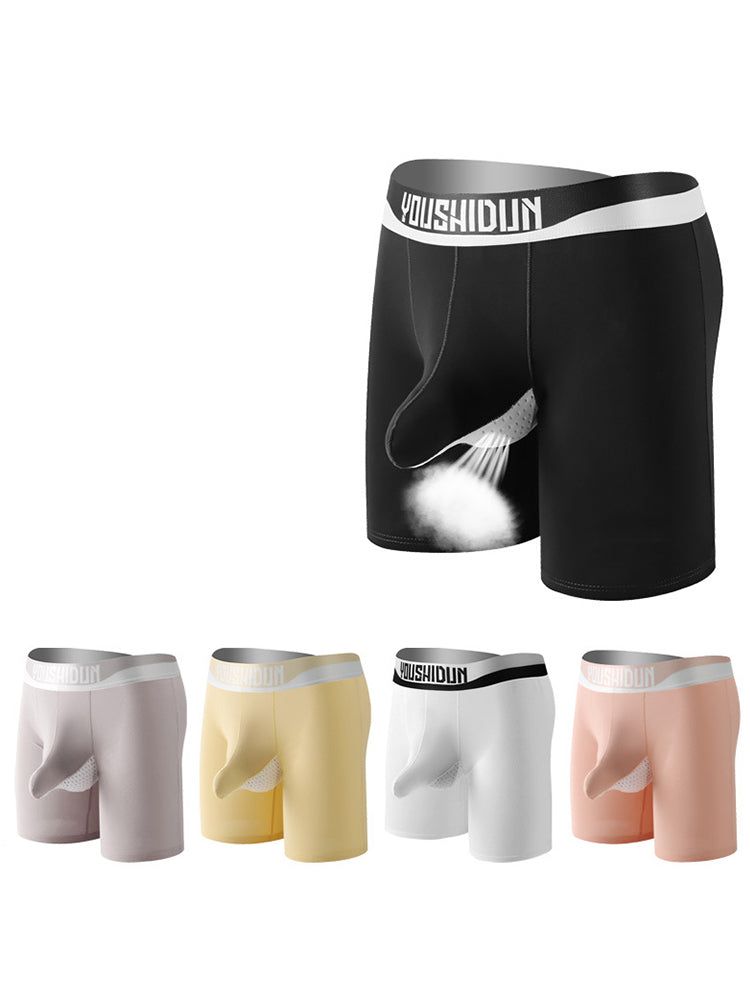 2 Pack Men's Supportive Separated Pouch Ultra-Soft Anti-Chafing Midway Briefs