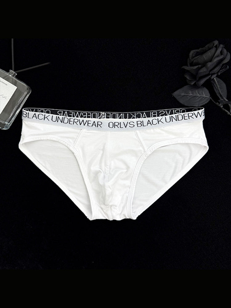 2 Pack Men's Trendy Seamless Waistband Ultra-Soft Fabric Stay-Put Fit Briefs
