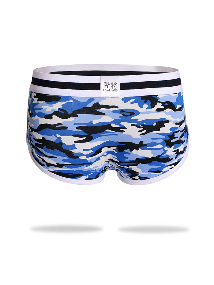 2 Pack Men's Ultra-Soft Bold Prints Sporty Cut Anti-Chafing Snug Fit Trunks