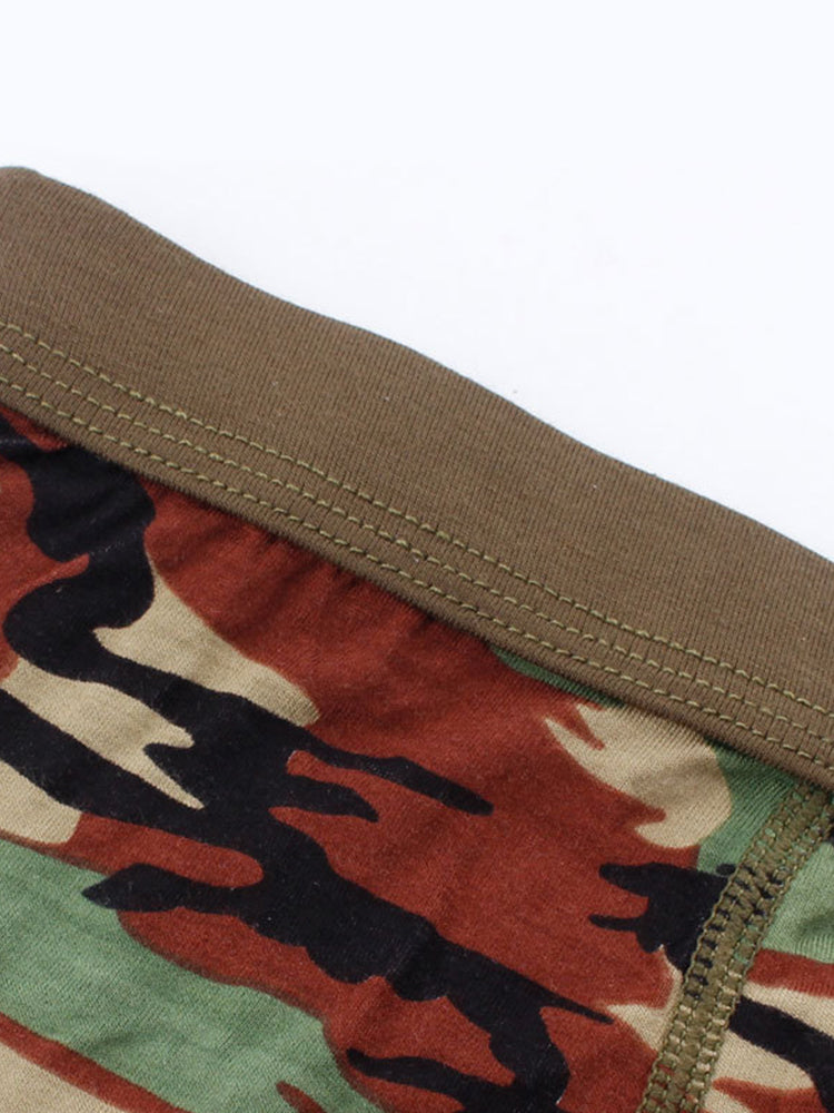 4 Pack Men's Breathable Recycled-Fiber Camo Trunks