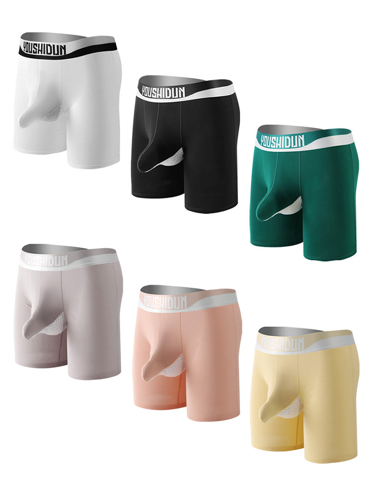 2 Pack Men's Supportive Separated Pouch Ultra-Soft Anti-Chafing Midway Briefs
