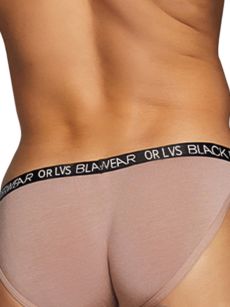 2 Pack Men's Soft Modal Bikini with U-Shaped Pouch and Stretch Waistband