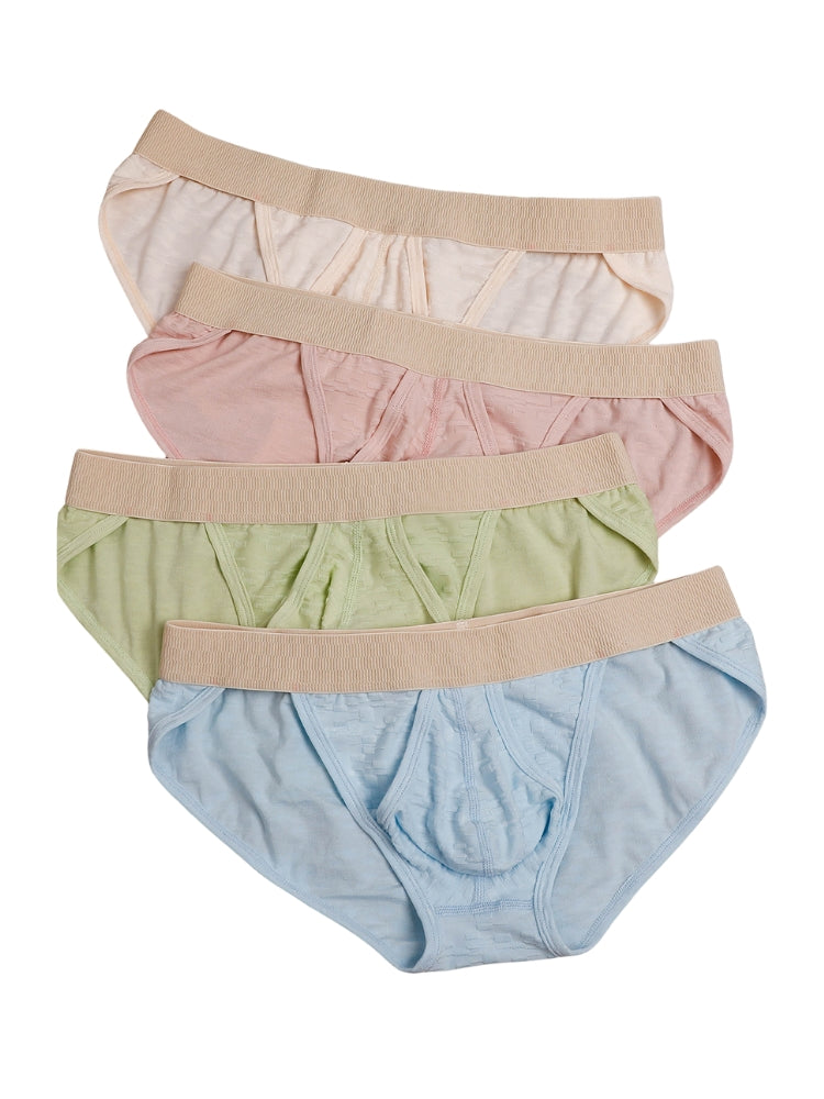 2 Pack Men’s Low-Rise Split-Side Bikini with Separate Pouch