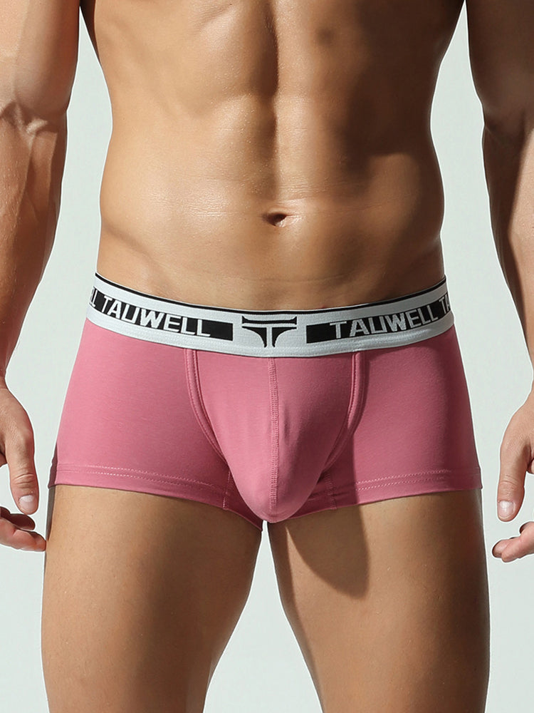 2 Pack Men's Ultra-Soft Breathable Cotton Supportive Fit Sporty Cut Comfy Trunks