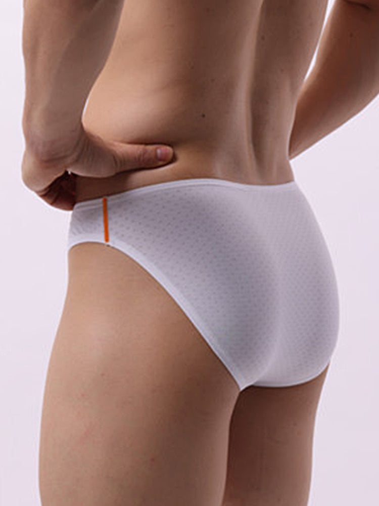3 Pack Men's Breathable Mesh Sexy Low-Rise Supportive Pouch Bikini
