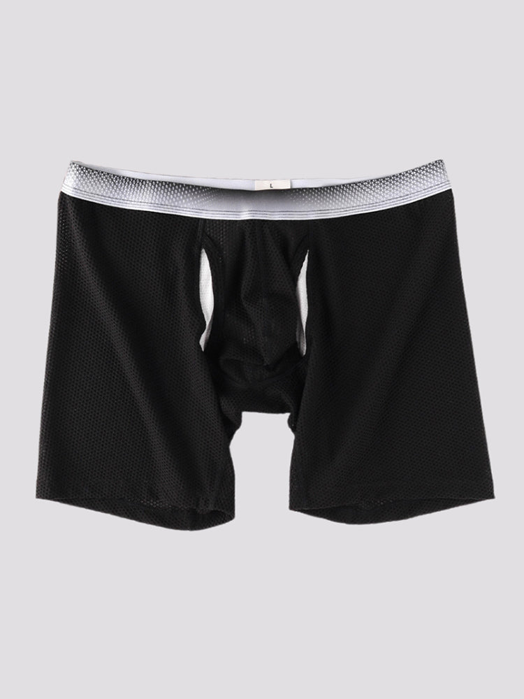 2 Pack Men's Ice Silk Ultra-Soft Mesh Breathable Cooling Comfort Midway Briefs