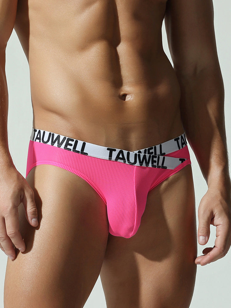 3 Pack Men's Minimalist Mesh Bikini with Crossed Waistband