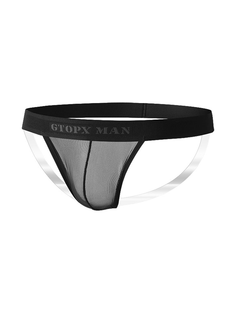 2 Pack Men's Stay-Put Fit Silky Touch Skin-Friendly Chafe-Free Design Jockstrap