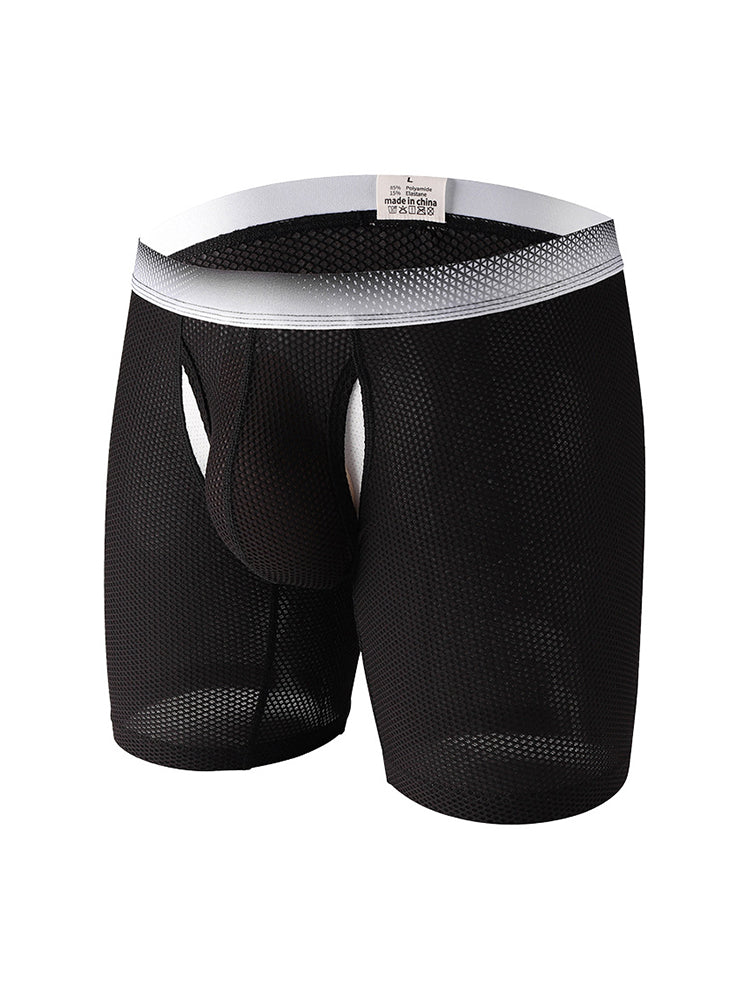 2 Pack Men's Ice Silk Ultra-Soft Mesh Breathable Cooling Comfort Midway Briefs