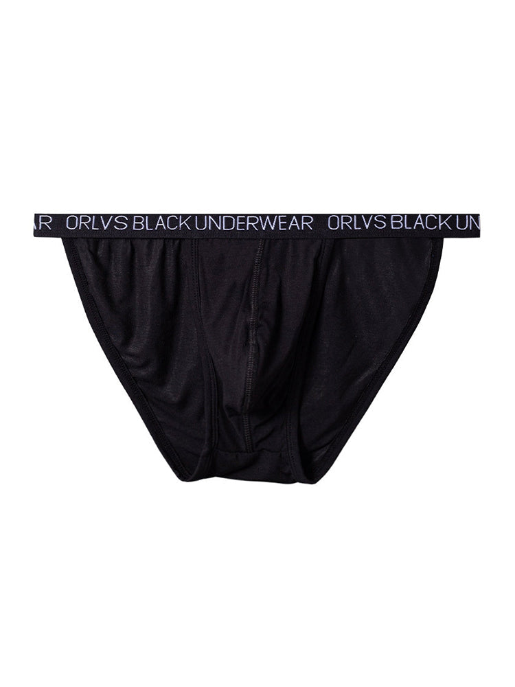 2 Pack Men's Soft Modal Bikini with U-Shaped Pouch and Stretch Waistband