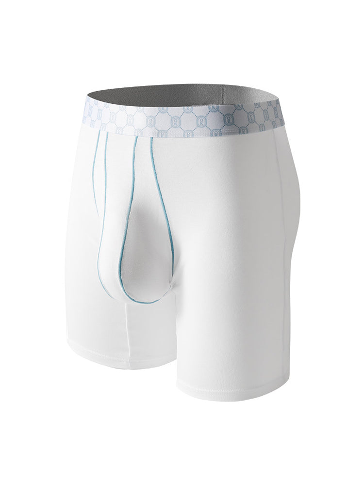 2 Pack Men's Solid Color Anti-Chafing Comfy Waistband Stretch Fit Midway Briefs