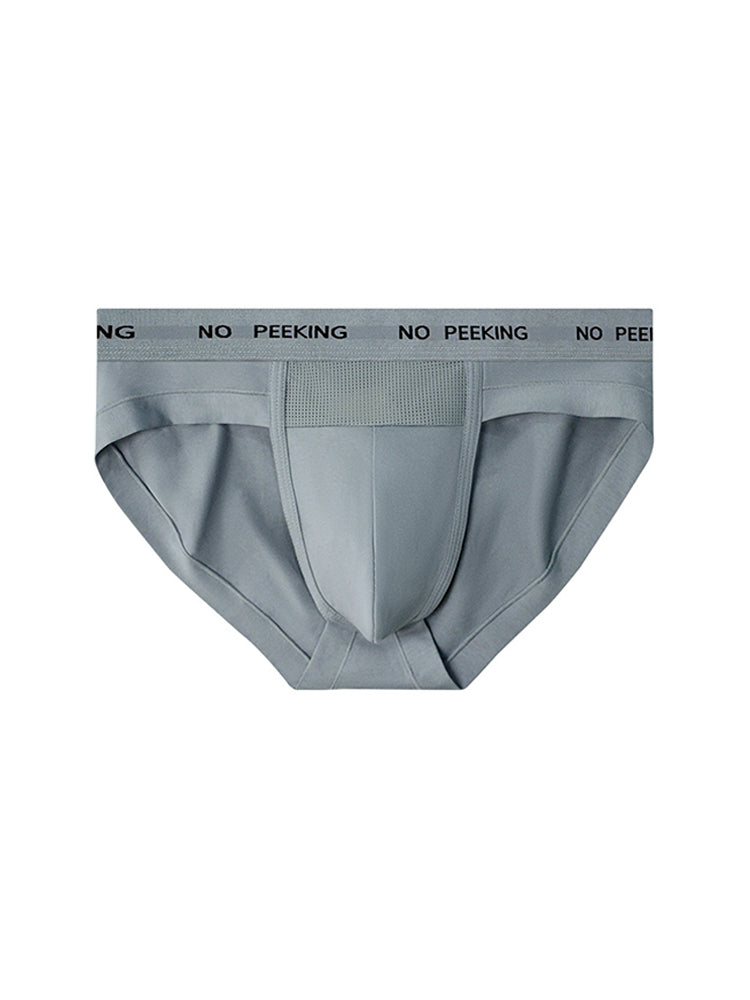 3 Pack Men's One-Piece Cut Briefs with Enhanced Pouch and Stretch Waistband