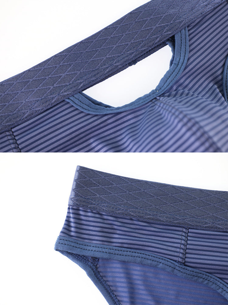 4 Pack Men's Sexy Striped Design Day-Long Comfort Soft-Touch Waistband Bikini