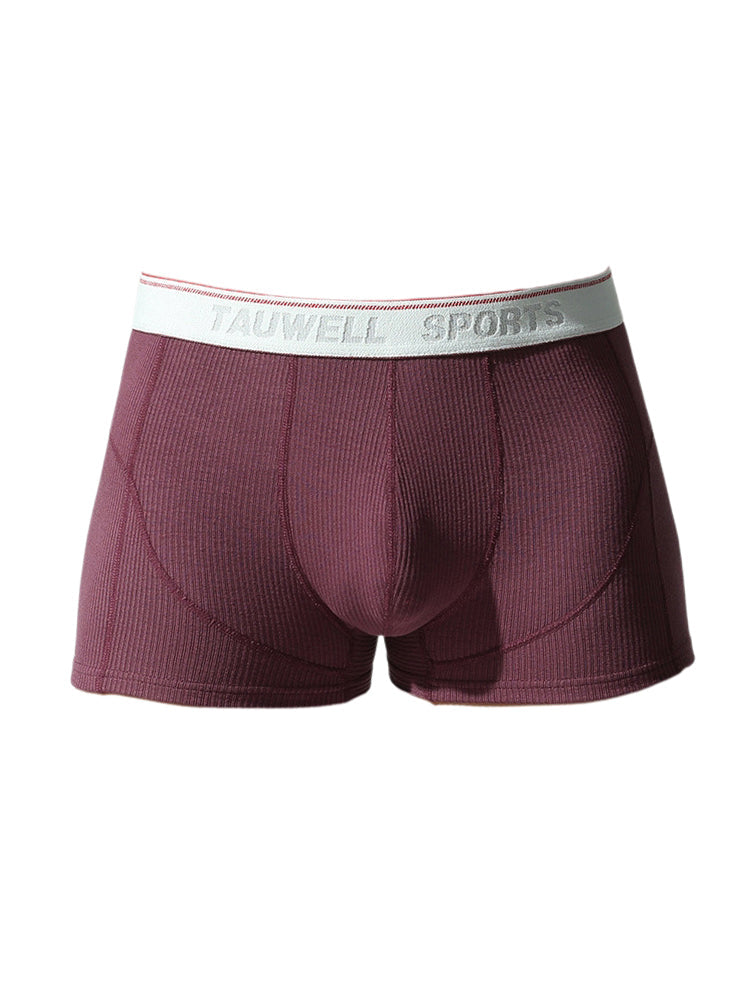 2 Pack Men's Mid-Rise Solid Color Seamless Soft & Comfort Stretch Fit Trunks
