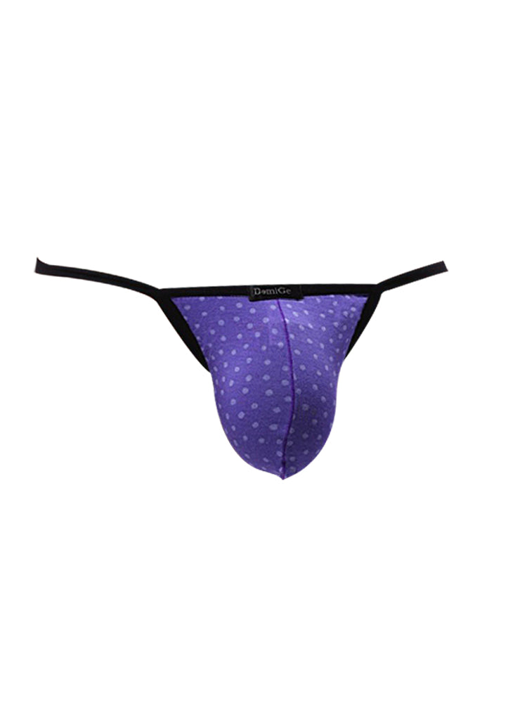 3 Pack Men's Low-Rise Sexy Lightweight & Airy Sporty Cut Anti-Chafing Strings