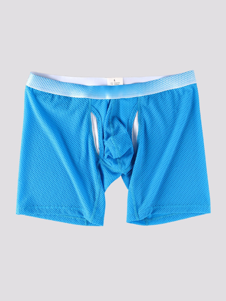 2 Pack Men's Ice Silk Ultra-Soft Mesh Breathable Cooling Comfort Midway Briefs