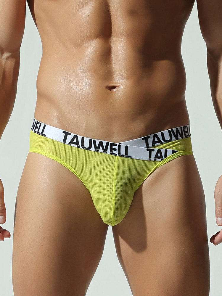 3 Pack Men's Minimalist Mesh Bikini with Crossed Waistband