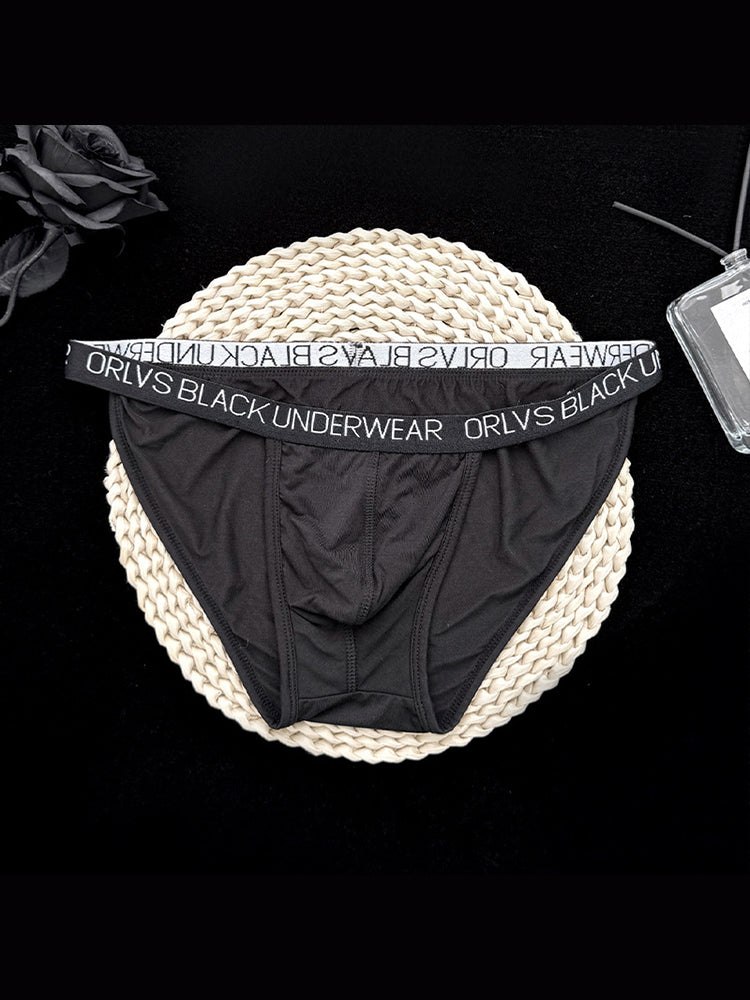 2 Pack Men's Soft Modal Bikini with U-Shaped Pouch and Stretch Waistband