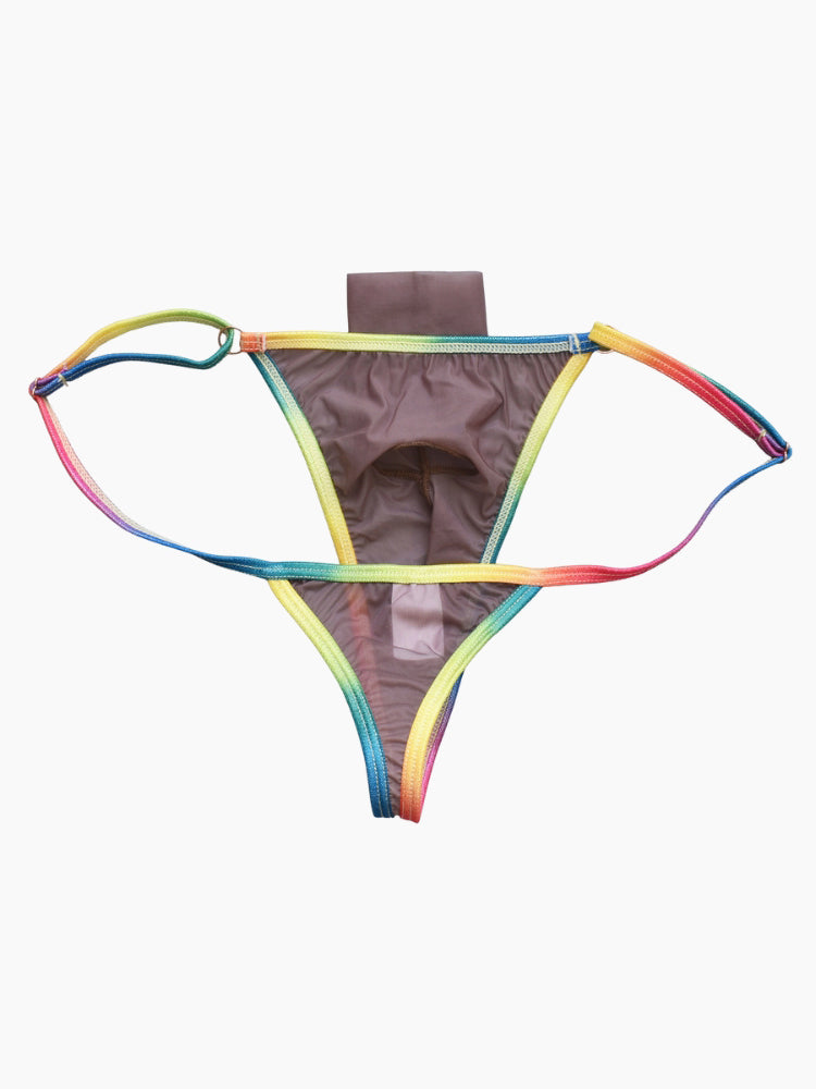 3 Pack Men's Ultra-Thin Sexy Smooth Breathable Contrast Waistband Strings