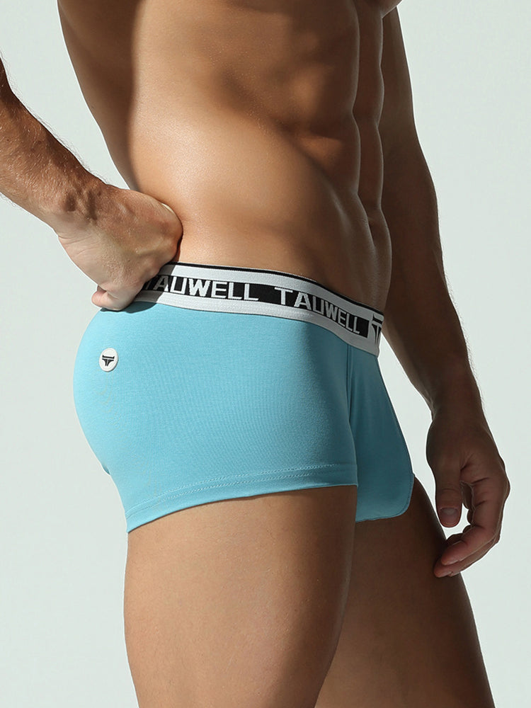 2 Pack Men's Ultra-Soft Breathable Cotton Supportive Fit Sporty Cut Comfy Trunks