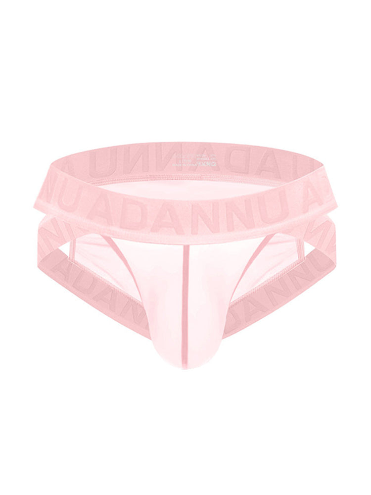 2 Pack Men's Sexy Odor-Control Stretch Fit Semi-Transparent Sporty Cut Bikini