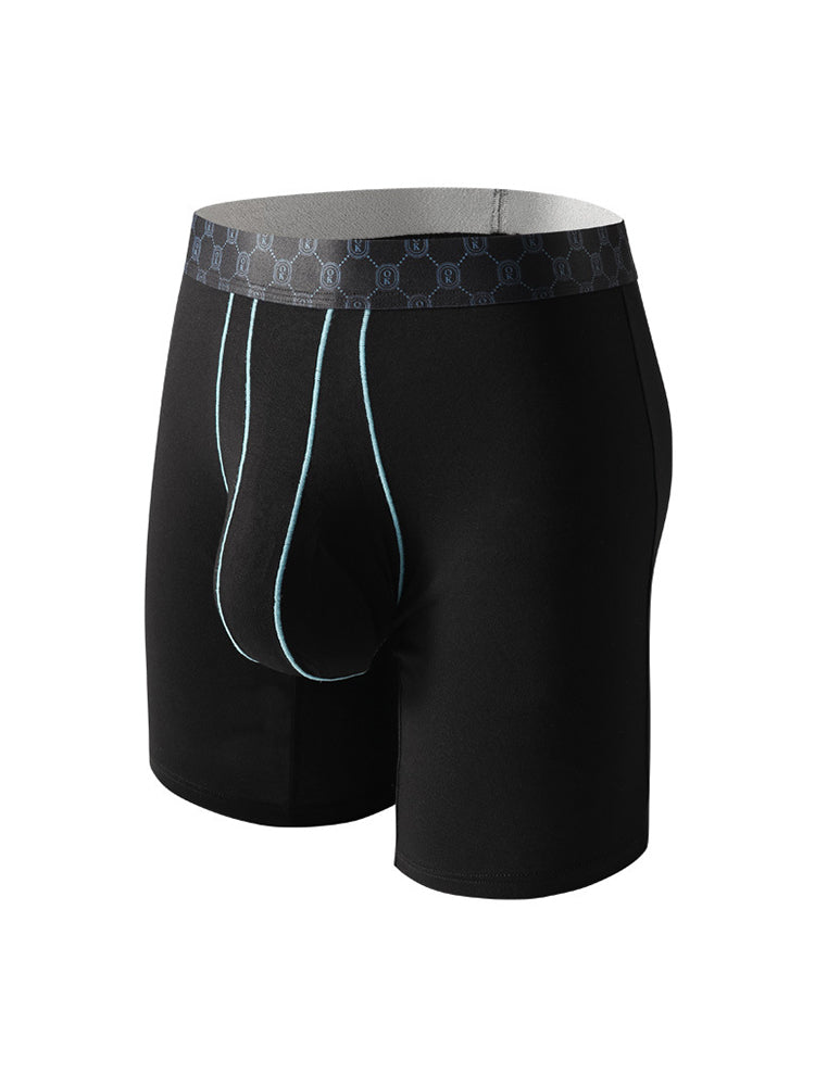 2 Pack Men's Solid Color Anti-Chafing Comfy Waistband Stretch Fit Midway Briefs