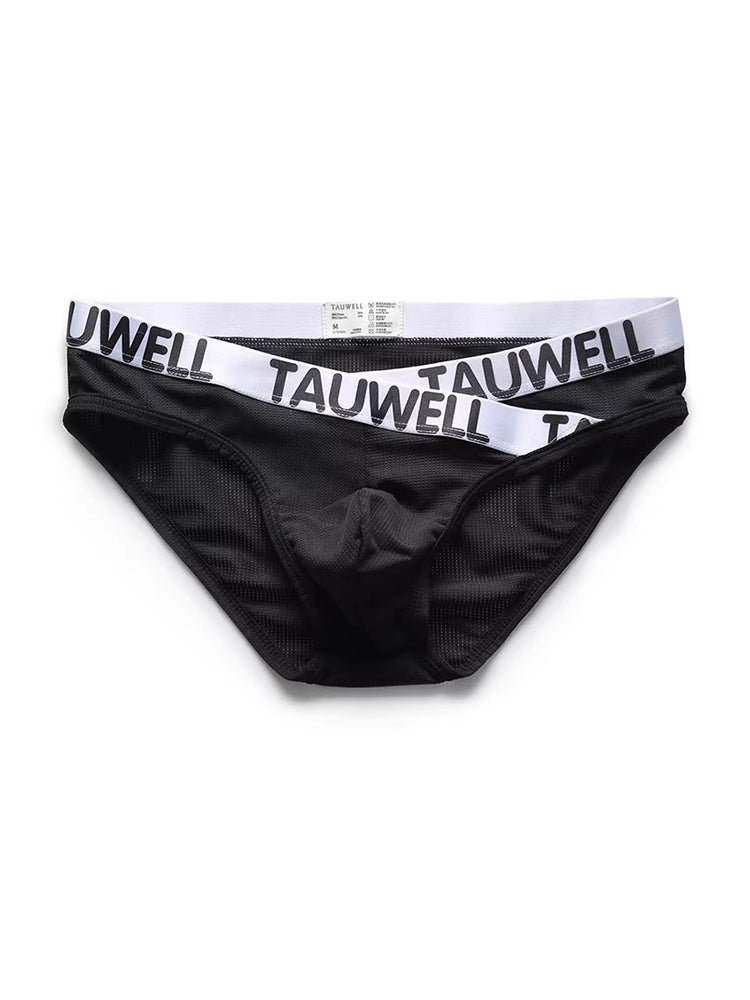 3 Pack Men's Minimalist Mesh Bikini with Crossed Waistband