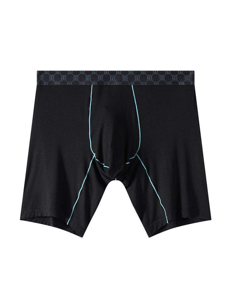2 Pack Men's Stretch Fabric Full Coverage Anti-Chafing Soft Midway Briefs