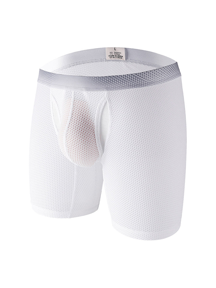 2 Pack Men's Ice Silk Ultra-Soft Mesh Breathable Cooling Comfort Midway Briefs