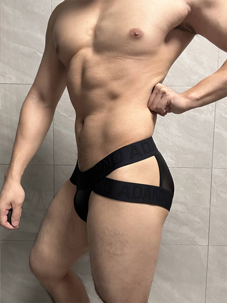 2 Pack Men's Sexy Odor-Control Stretch Fit Semi-Transparent Sporty Cut Bikini