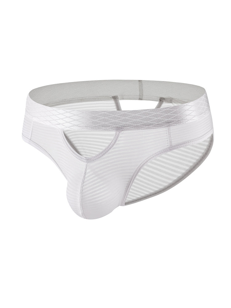 4 Pack Men's Sexy Striped Design Day-Long Comfort Soft-Touch Waistband Bikini
