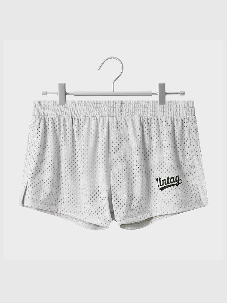 2 Pack Men's Seamless Comfort Quick-Dry Lightweight & Airy Mesh Boxers Shorts