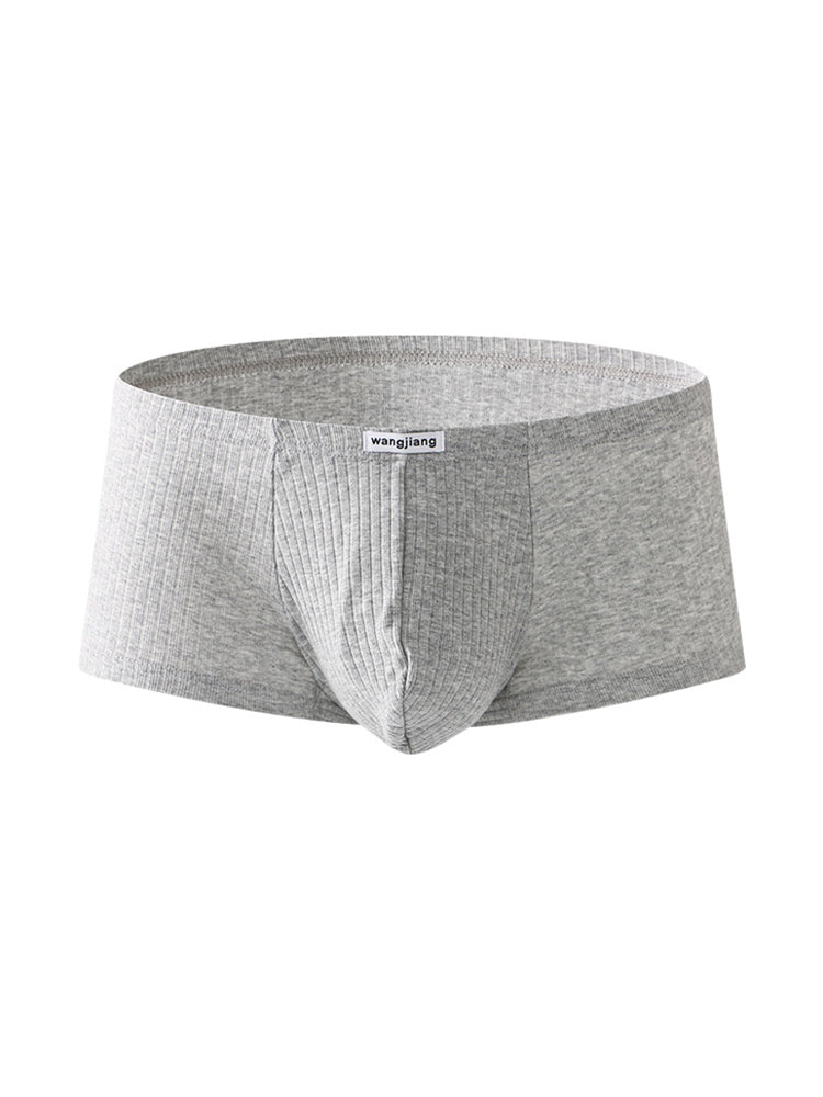 2 Pack Premium Cotton Double-Layered Gusset Breathable U-Pouch Trunks