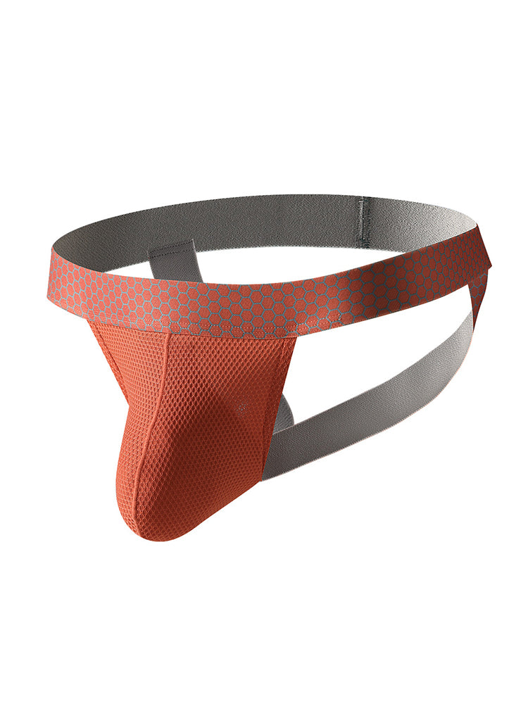 4 Pack Men's Solid Color Seamless Comfort Sporty Cut Cooling Touch Stretch Fit Jockstrap