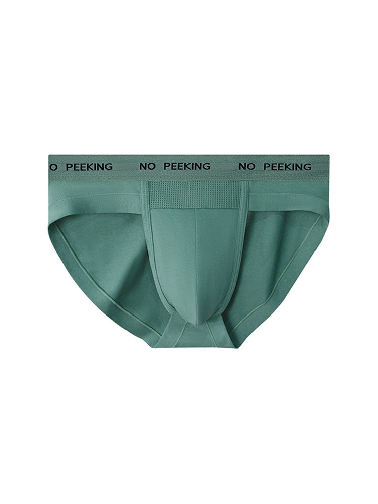 3 Pack Men's One-Piece Cut Briefs with Enhanced Pouch and Stretch Waistband