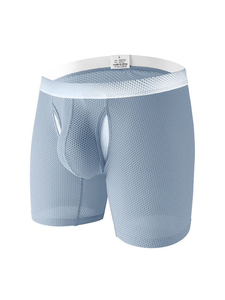 2 Pack Men's Ice Silk Ultra-Soft Mesh Breathable Cooling Comfort Midway Briefs