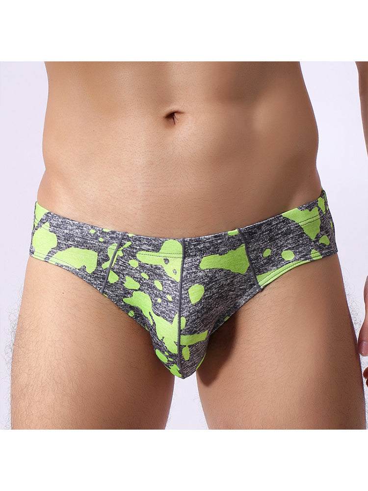 2 Pack Men's Camo Print U-Pouch Briefs
