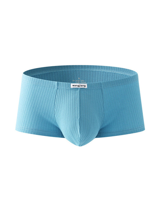 2 Pack Premium Cotton Double-Layered Gusset Breathable U-Pouch Trunks