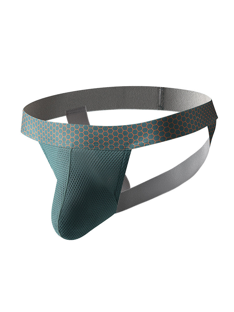 4 Pack Men's Solid Color Seamless Comfort Sporty Cut Cooling Touch Stretch Fit Jockstrap