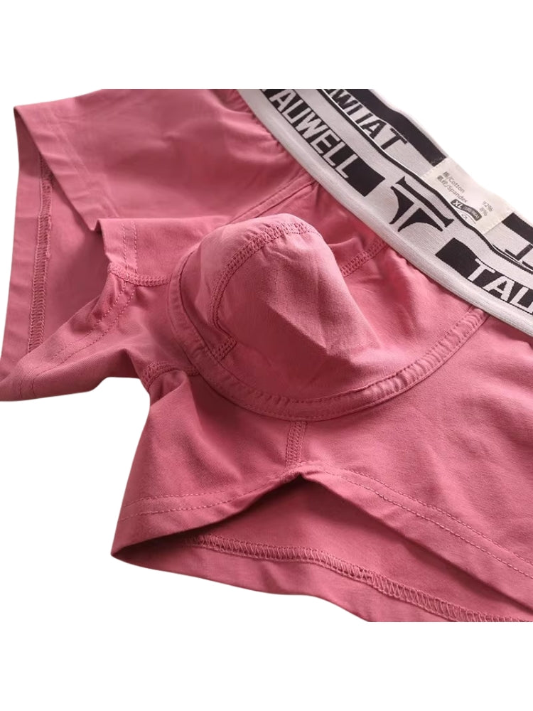 2 Pack Men's Ultra-Soft Breathable Cotton Supportive Fit Sporty Cut Comfy Trunks