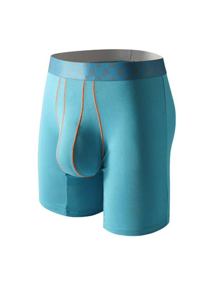 2 Pack Men's Solid Color Anti-Chafing Comfy Waistband Stretch Fit Midway Briefs