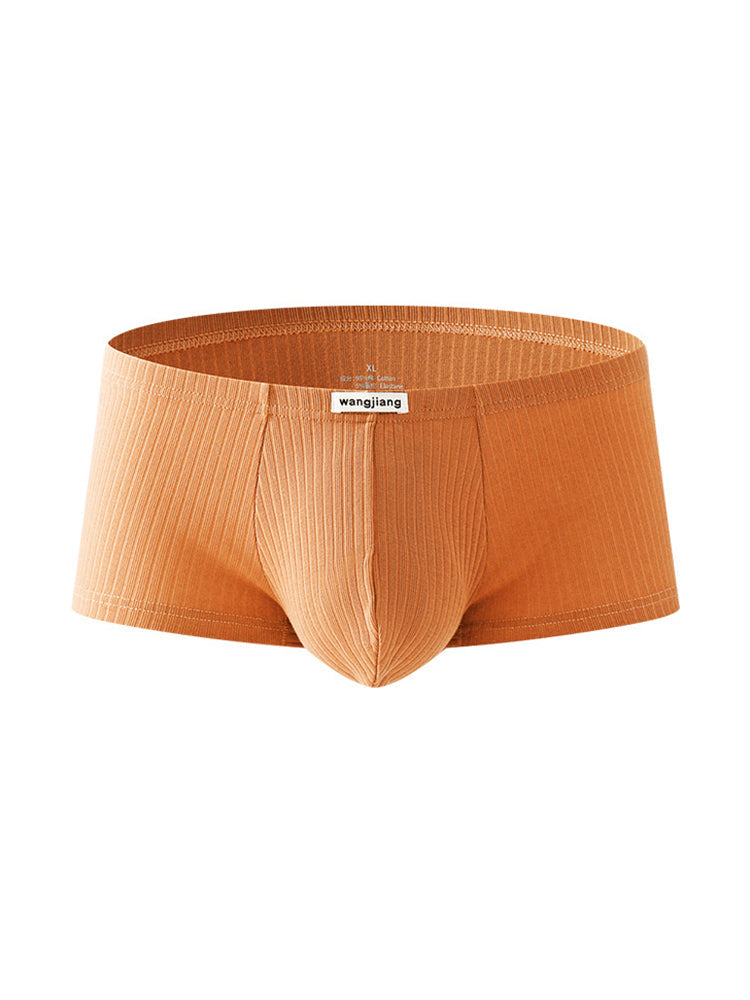 2 Pack Premium Cotton Double-Layered Gusset Breathable U-Pouch Trunks